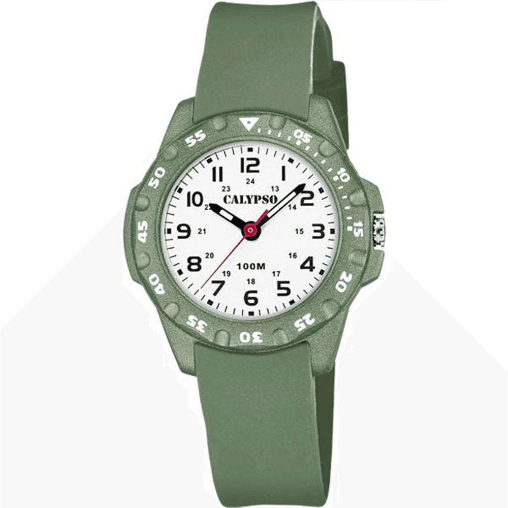 Calypso Montre Calypso en Plastique Kaki