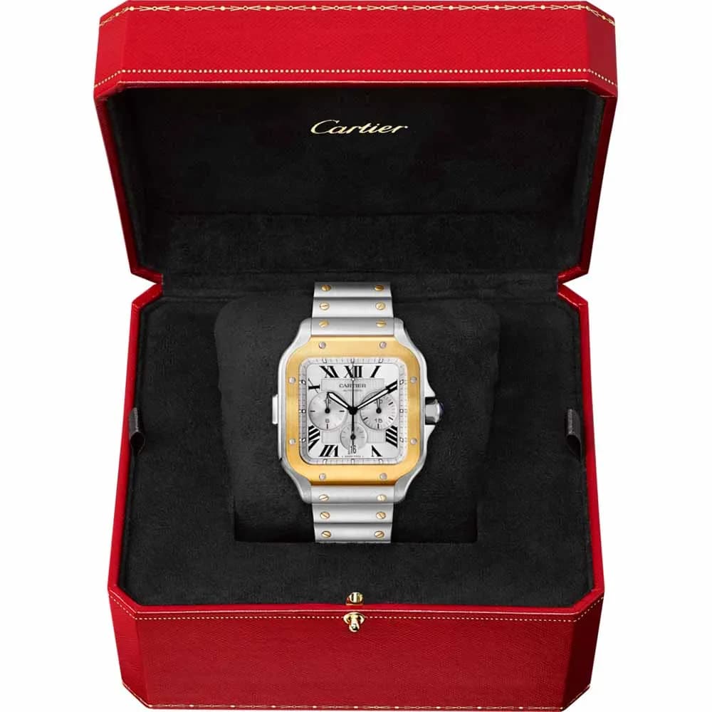Cartier Santos Chronographe — acier
