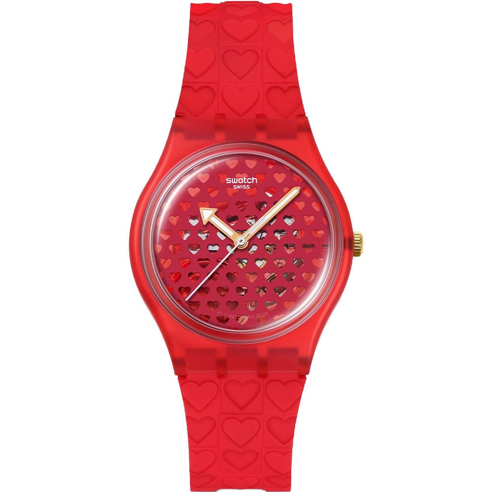 Swatch Montre Swatch en Silicone Rouge