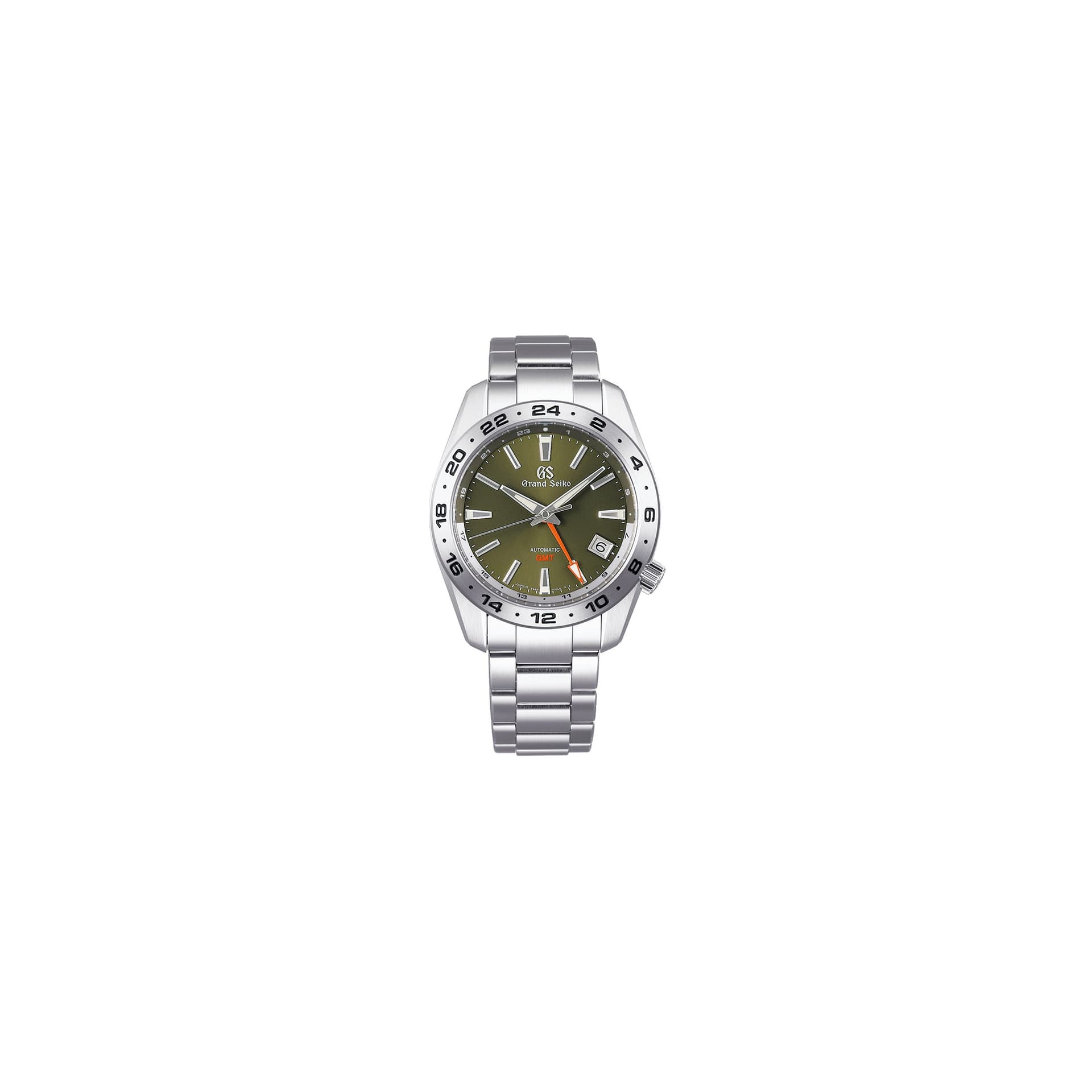 Grand Seiko Montre Grand Seiko Sport Automatique GMT Cadran vert bracelet acier 40,5 mm
