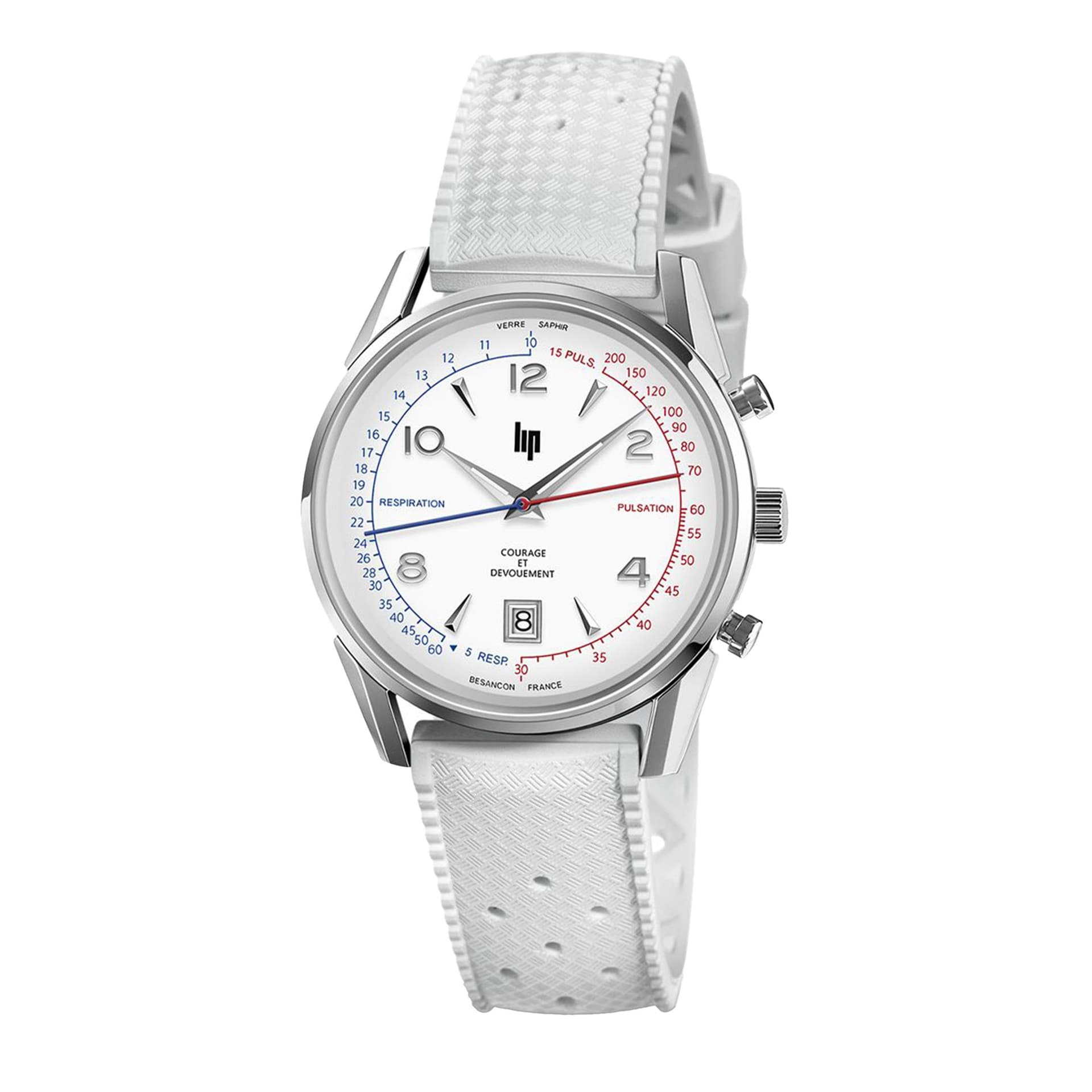 Lip Montre Lip Himalaya Courage - Femme - cadran Blanc- 35 mm - Acier 316L - 671707
