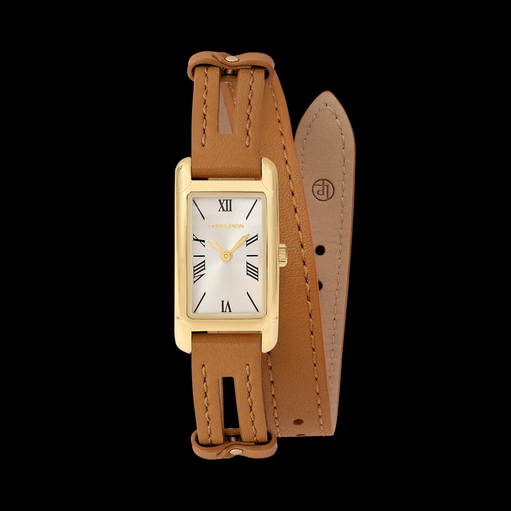 Louis Pion Montre quartz Femme Philippine Argenté, Blanc