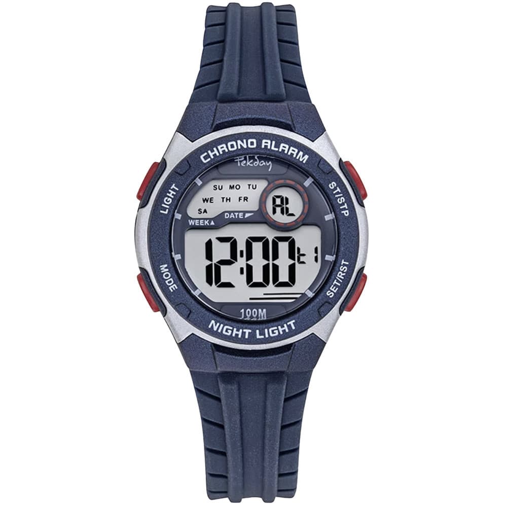 Tekday Montre Tekday en Silicone Bleu