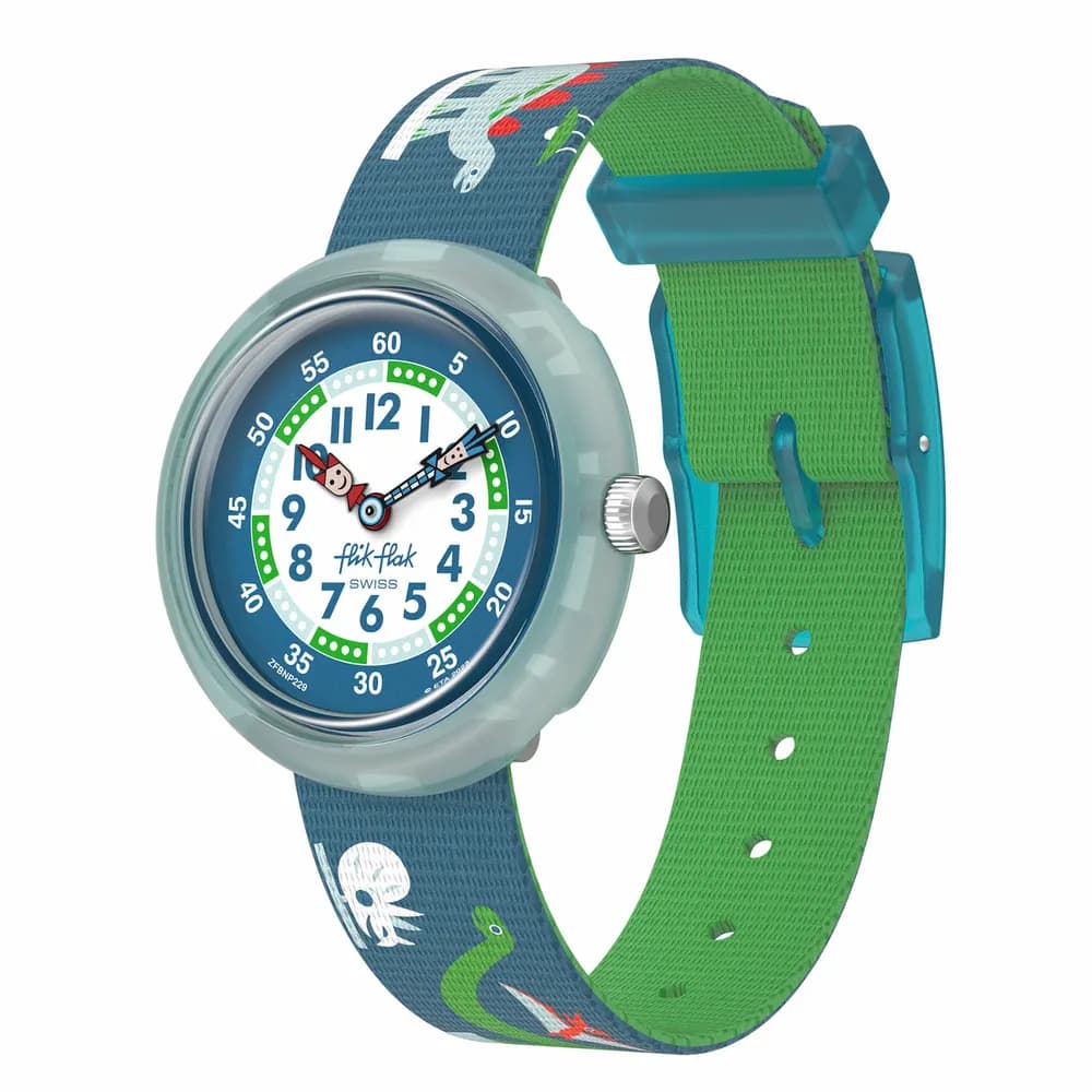 Flik Flak Montre quartz Enfant Time to discover Bleu