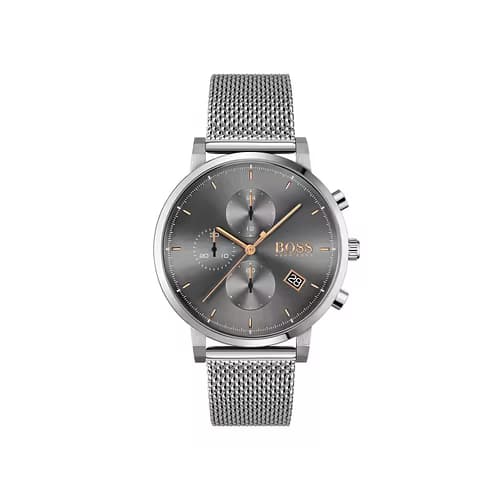 Hugo Boss Montre Homme BOSS BLACK en Acier Gris Etanche