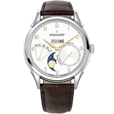 Pequignet Montre Pequignet Rue Royale Grand Sport Automatique Cadran Blanc - 9030438-AM