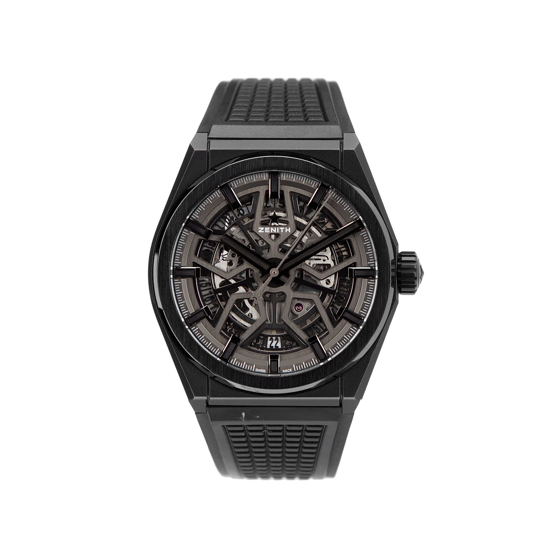 Zenith Montre Zenith Defy Classic Skeleton céramique noire automatique 41 mm Full Set 2022