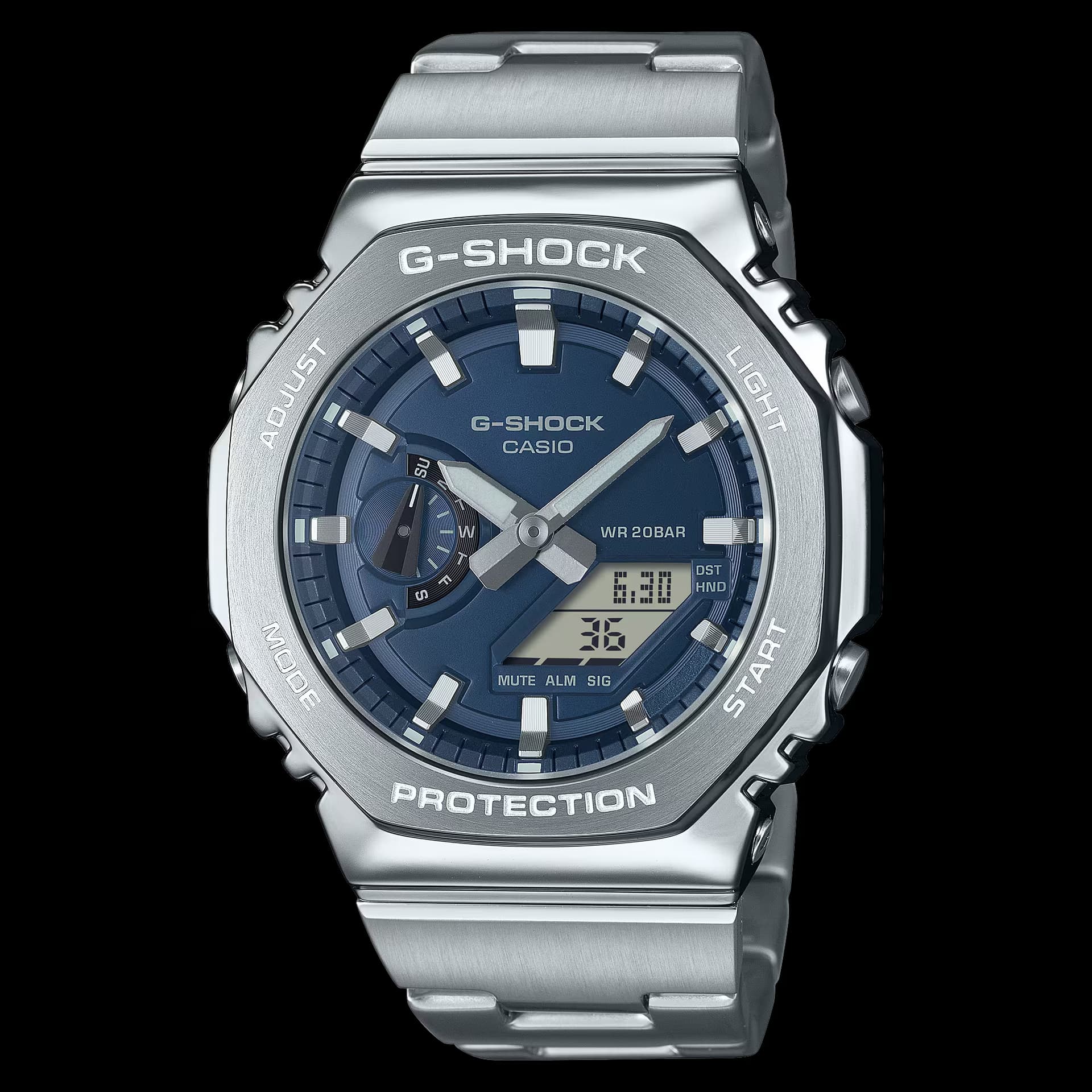 Casio Montre Casio Collection G-Shock en Acier Argenté