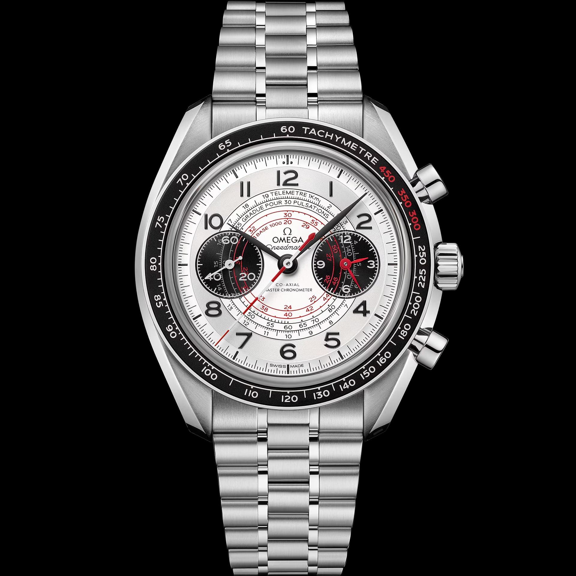 Omega Speedmaster 43 mm — cadran argenté