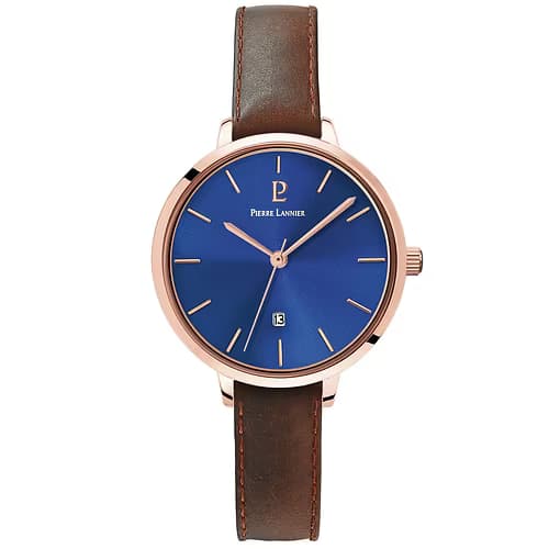 Pierre Lannier Montre Femme PIERRE LANNIER ECHO en Cuir Marron
