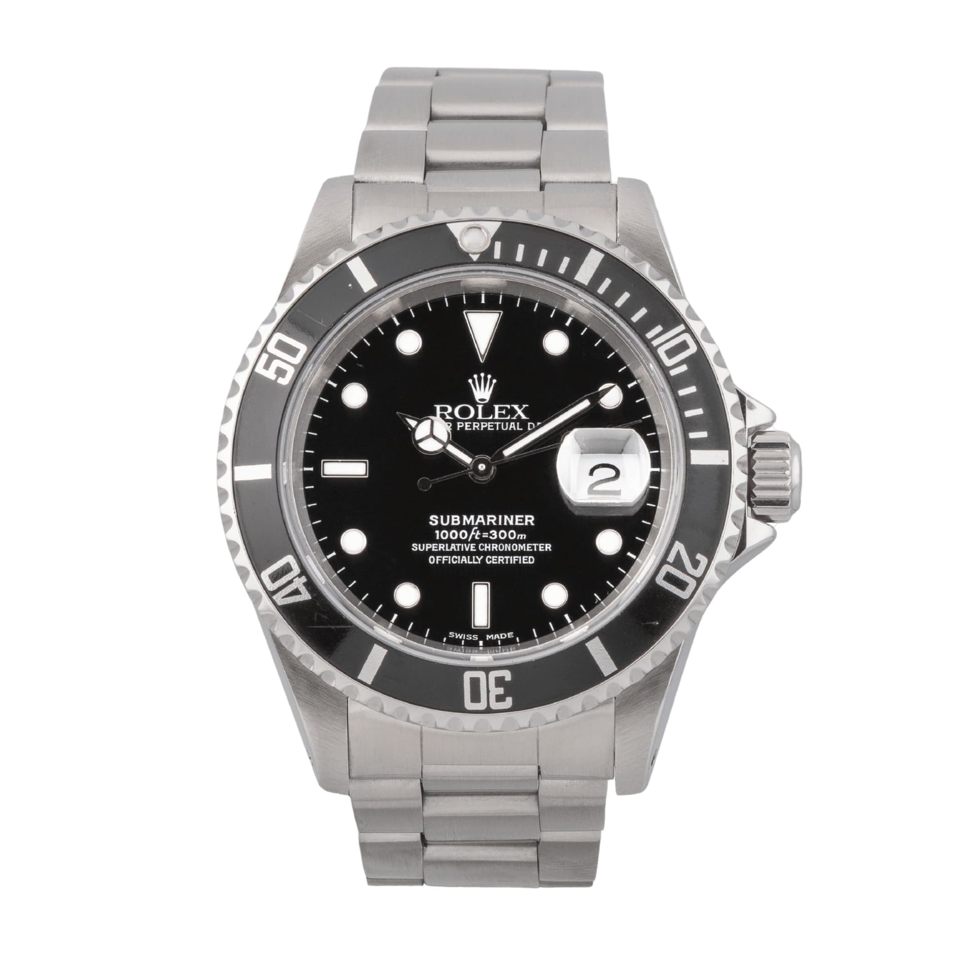 Rolex Montre Rolex Submariner Date 16610 automatique 40 mm circa 2001