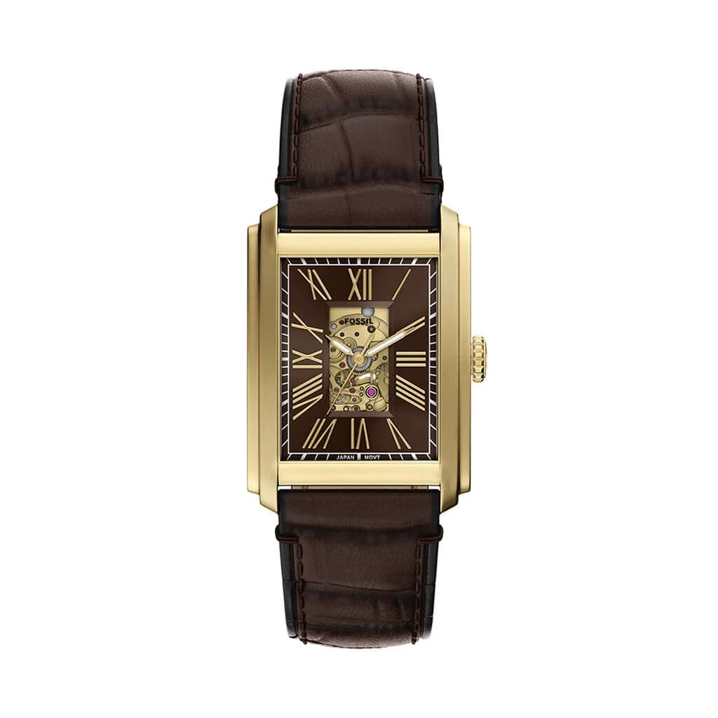 Fossil Montre Fossil Carraway Automatic Marron