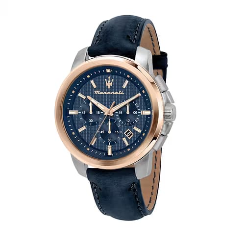 Maserati Montre Analogique Homme Maserati Cuir Bleu R8871621015