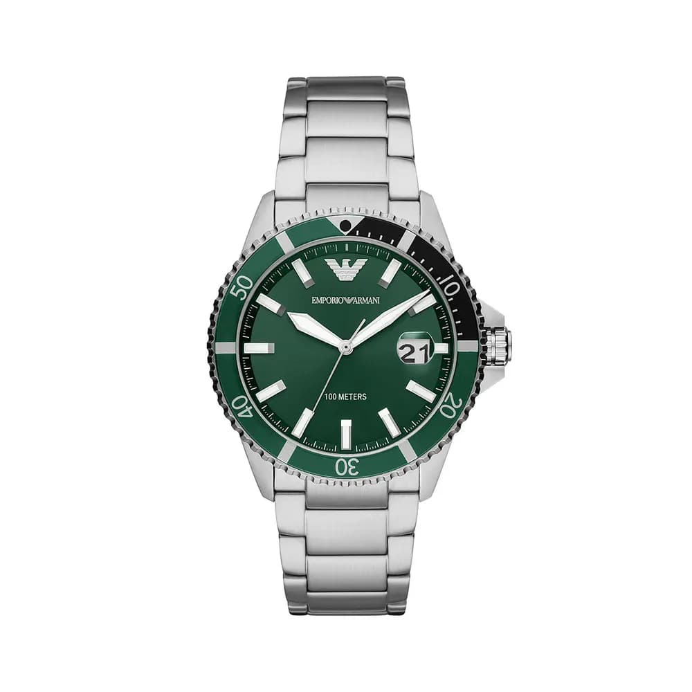 Emporio Armani Montre Analogique Homme Emporio Armani Acier Gris AR11338