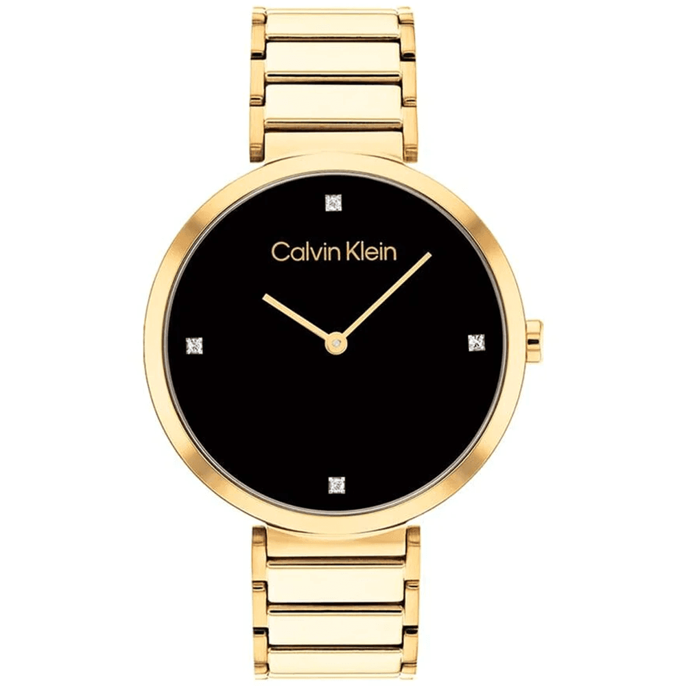 Calvin Klein Montre Calvin Klein Minimalistic T Bar en Métal Doré