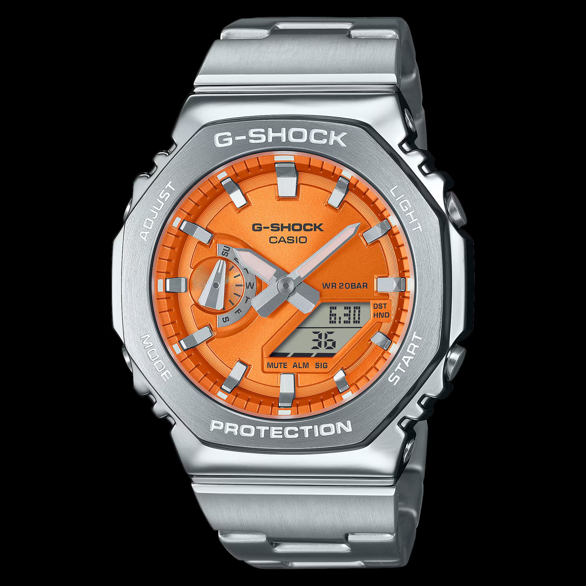Casio G-Shock — cadran orange