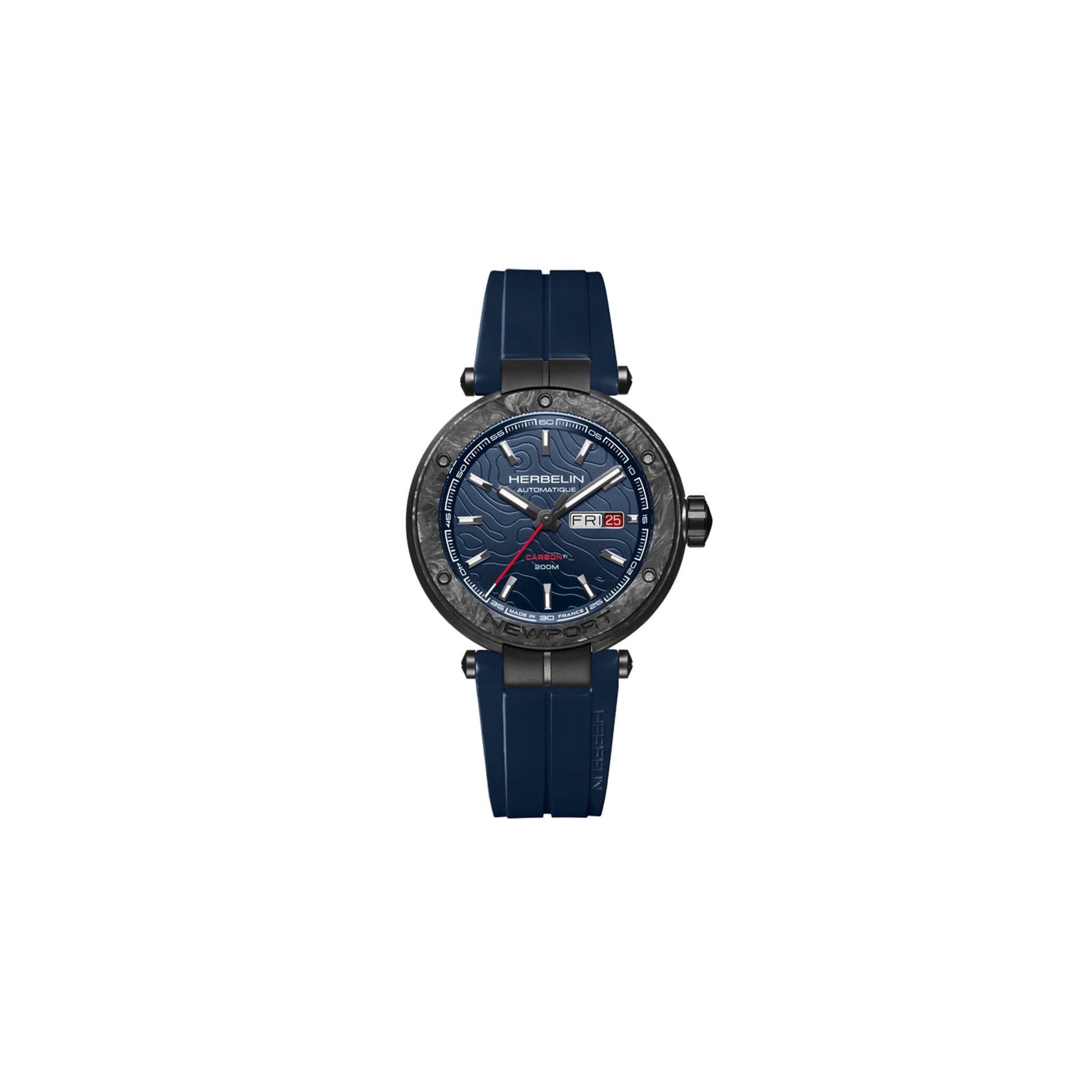 Michel Herbelin Montre Herbelin Newport Carbon Titanium Homme Automatique - 1788CTN15CB