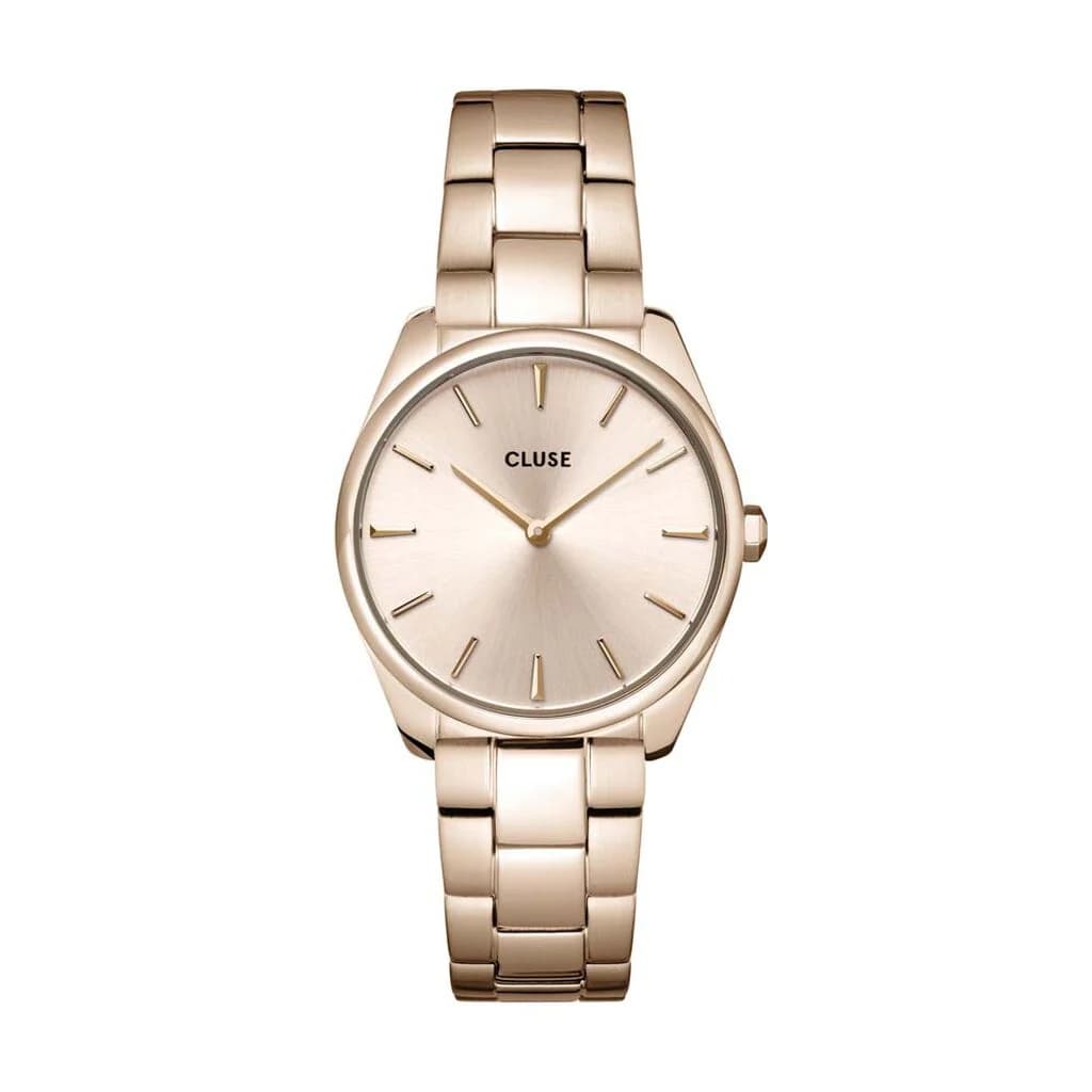 Cluse Montre Cluse Feroce Petite Acier Acier Dore Rose