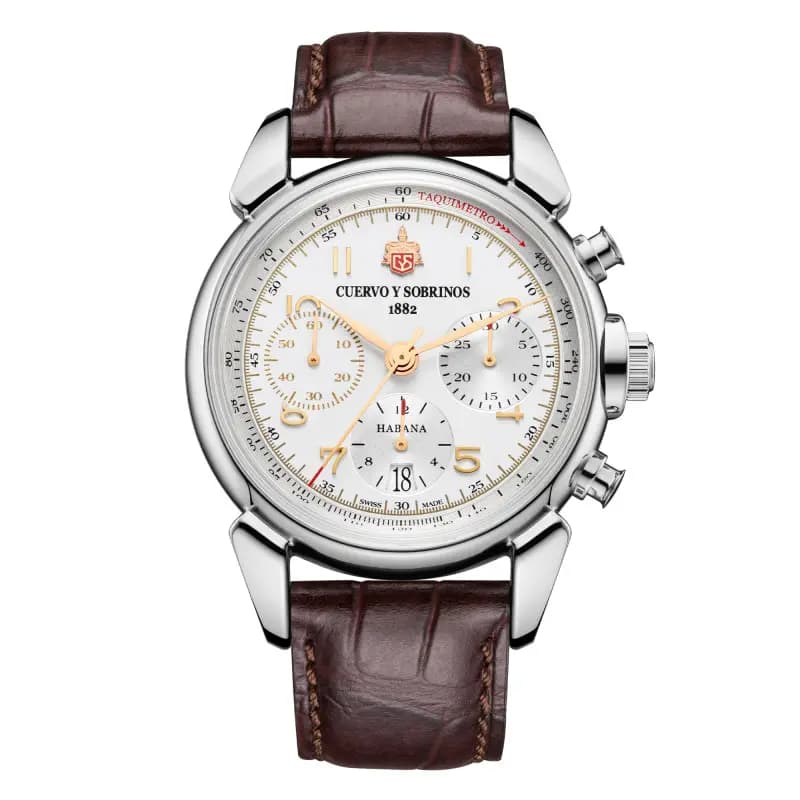 Cuervo y Sobrinos Montre Chronograph Heritage 3145.1HLE