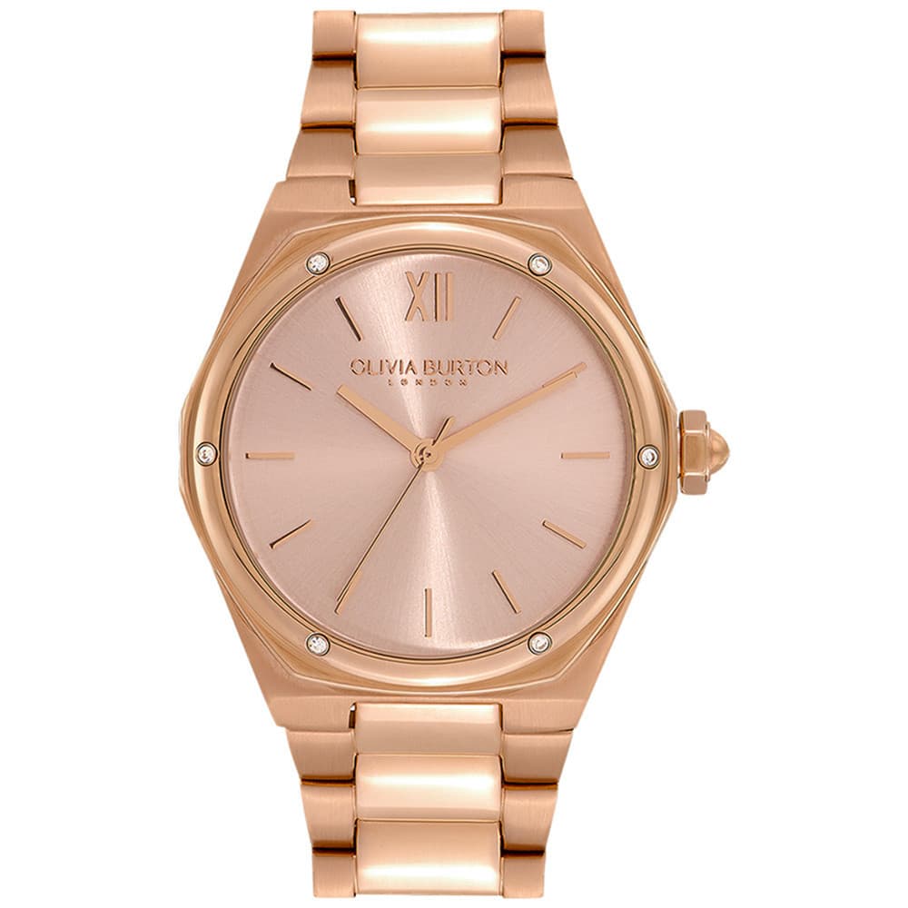 Olivia Burton Montre Olivia Burton Collection Sports Luxe - Hexa en Acier et PVD Doré Rose