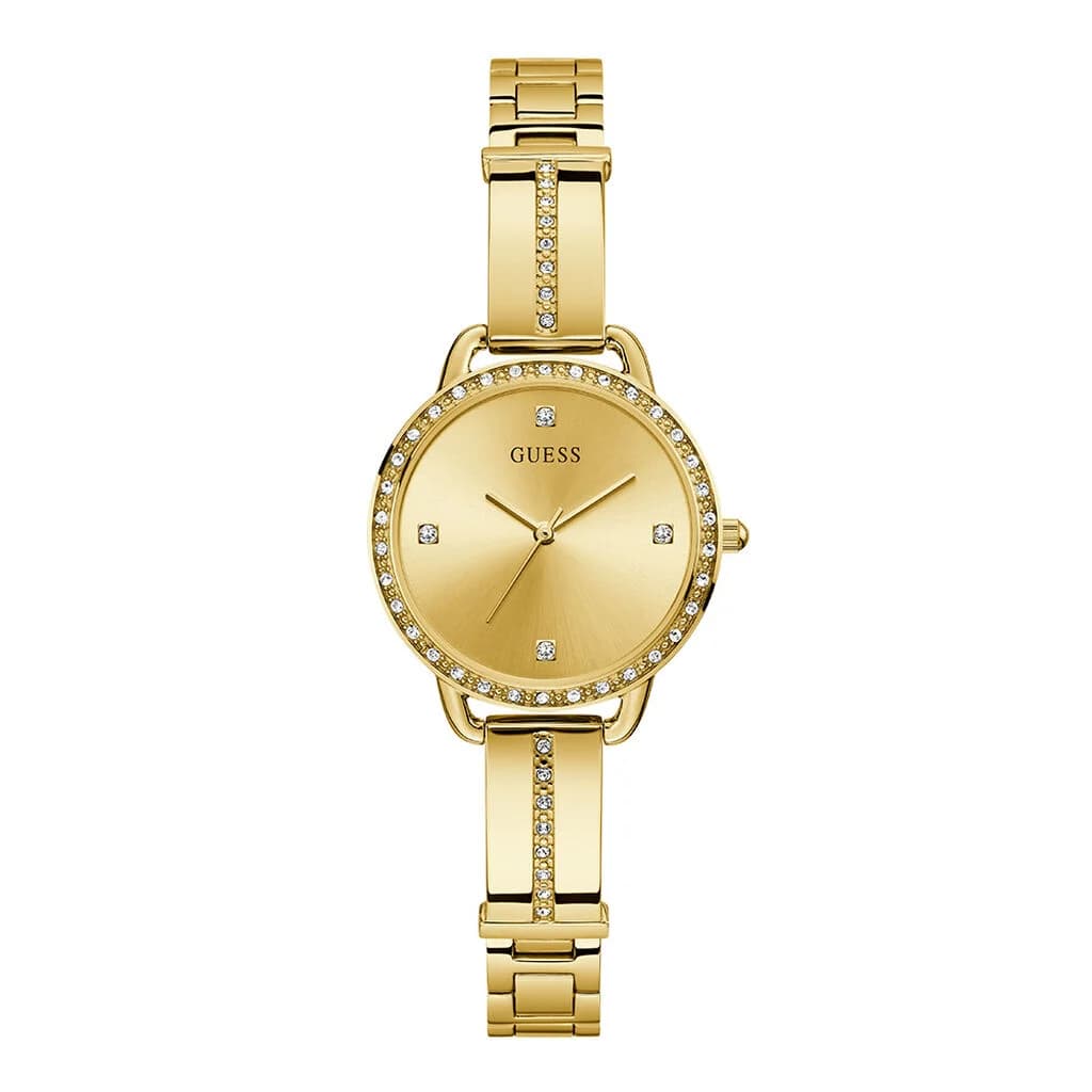 Guess Montre Femme GUESS BELLINI en Acier Jaune