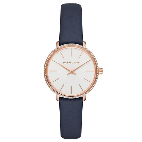 Michael Kors Montre Femme MICHAEL KORS en Cuir Bleu Etanche