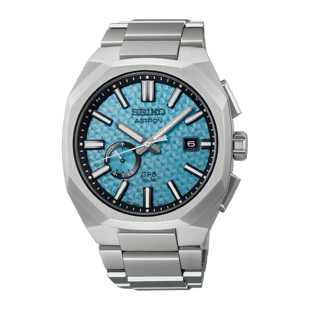 Seiko Astron — cadran bleu 41 mm