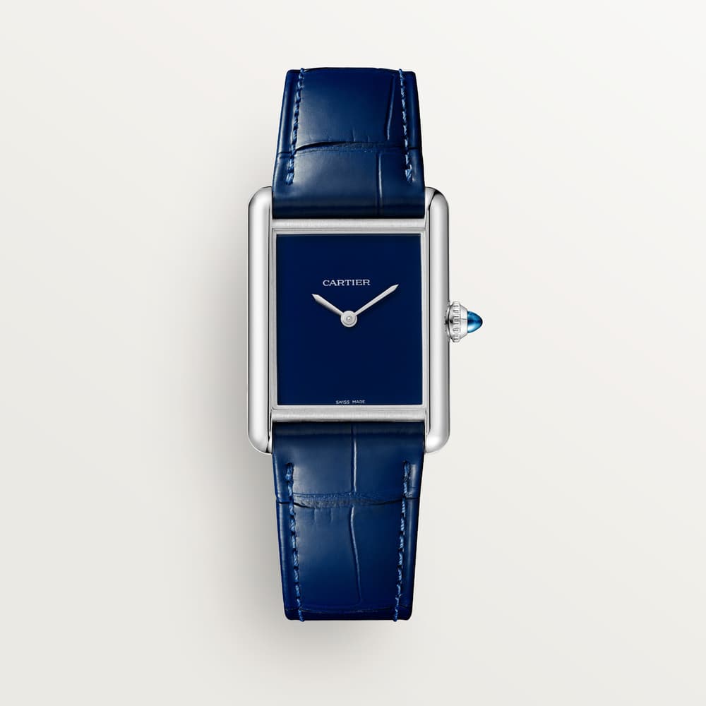 Cartier Tank Must — cadran bleu