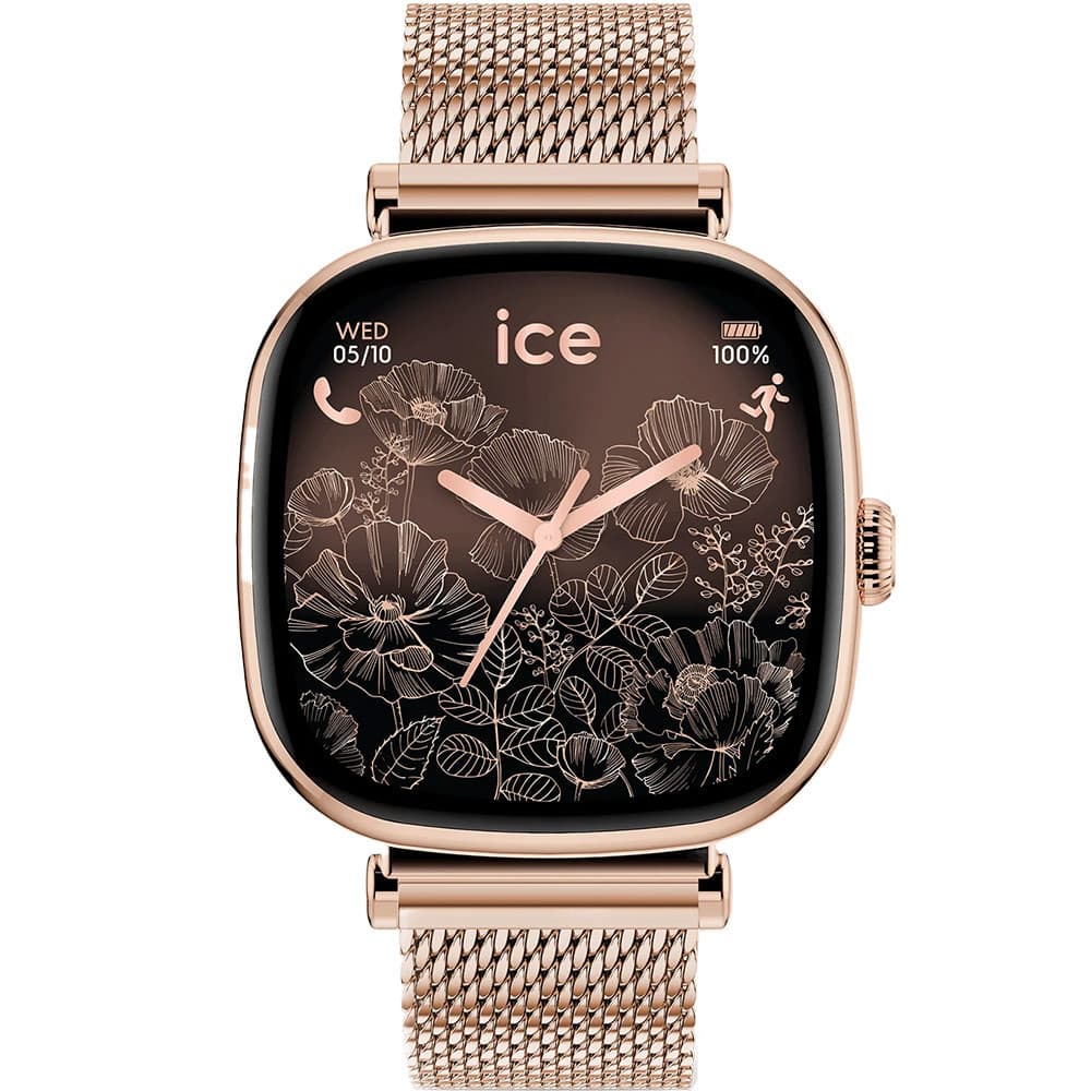 Ice Watch Montre Connectée Ice Watch Collection Ice Smart SQ 2.0 en Acier et PVD Doré Rose