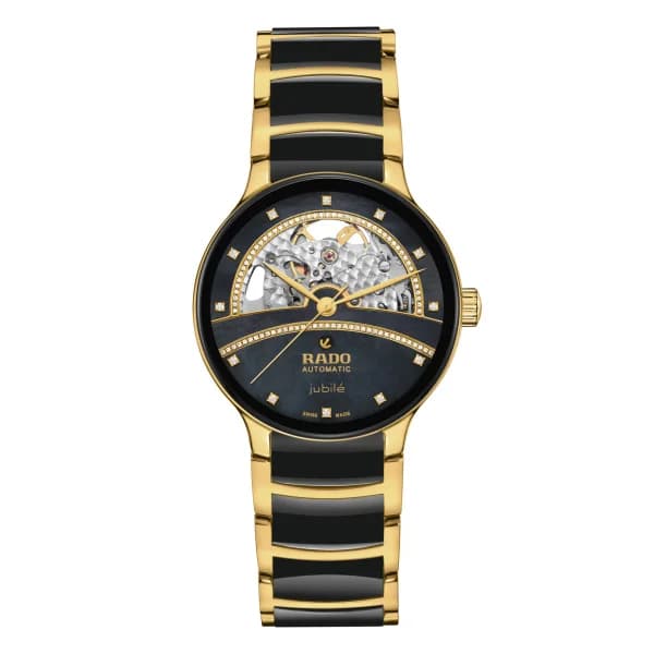 Rado Montre Rado Centrix Open Heart Diamonds 35 mm Nacre Noire