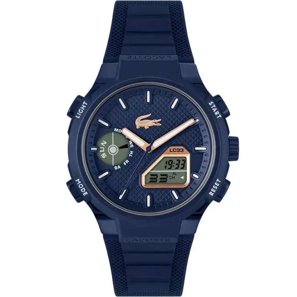 Lacoste Montre Lacoste Collection LC33 en Silicone Bleu