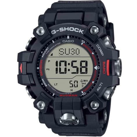 Casio Montre GShock Master of G - Mudman - Noir & Rouge 56.7 x 52.7 mm- GW-9500-1