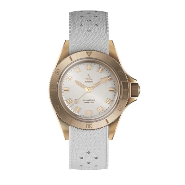 Yema Montre Yema Superman Bronze CMM.10 39 mm Automatique Cadran Blanc