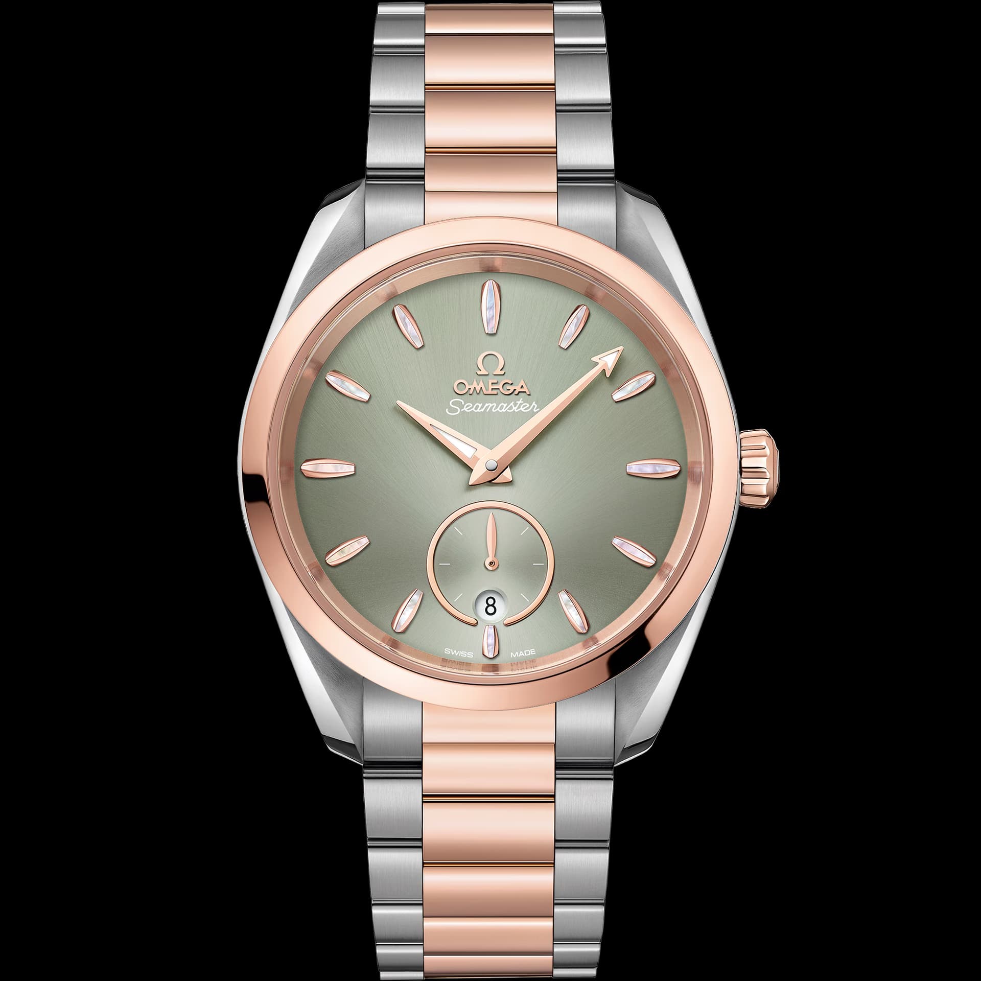 Omega Seamaster 38 mm, acier - or « Sedna™ » sur acier - or « Sedna™ »