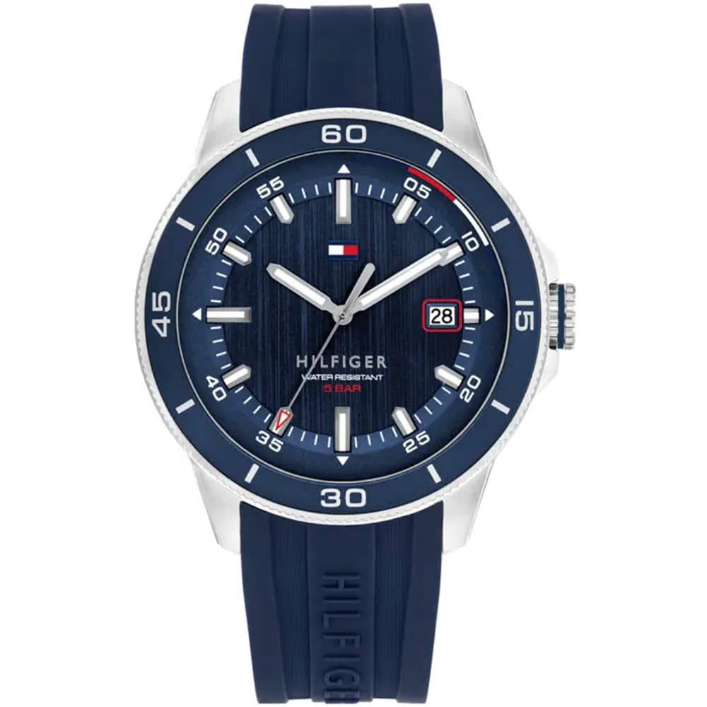 Tommy Hilfiger Montre Tommy Hilfiger Collection Remy en Silicone Bleu