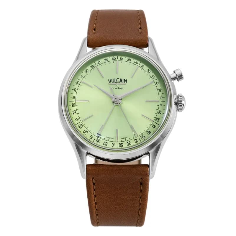 Vulcain Montre Cricket President 36mm Pistachio Green
