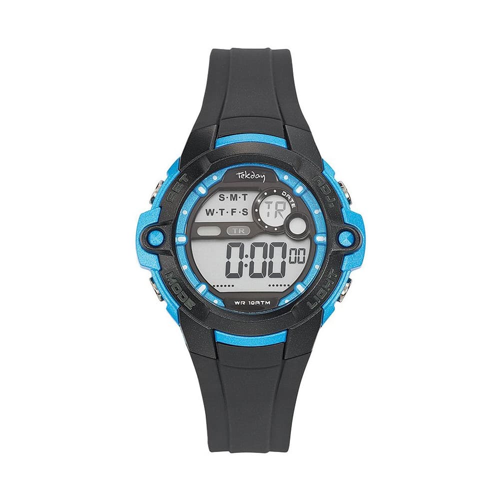 Tekday Montre TekDay en Plastique Noir