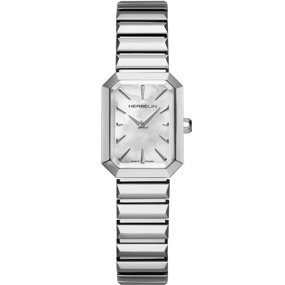 Michel Herbelin Montre Herbelin Collection Octognone en Acier Argenté