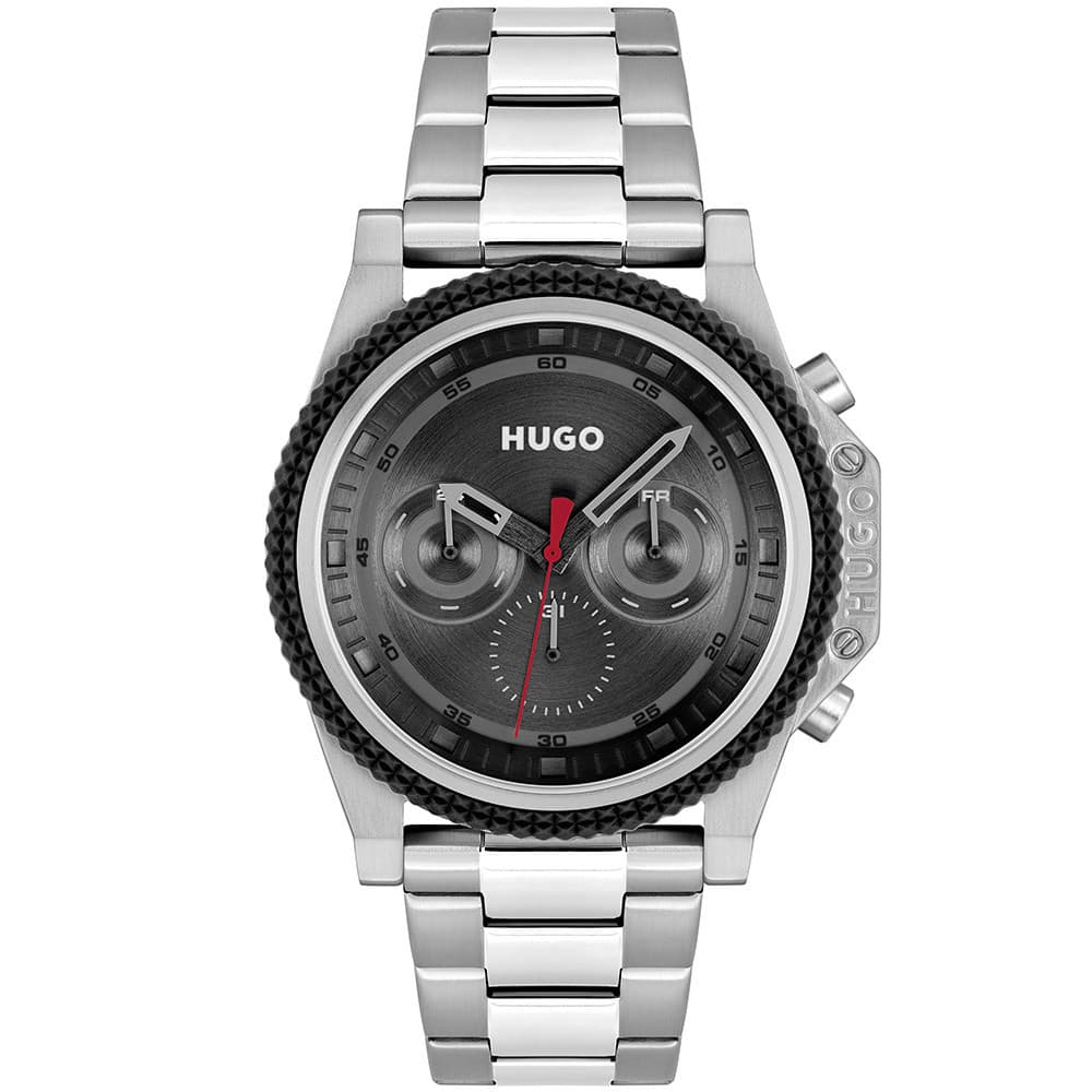 Hugo Montre Hugo Collection #Brave en Acier Argenté