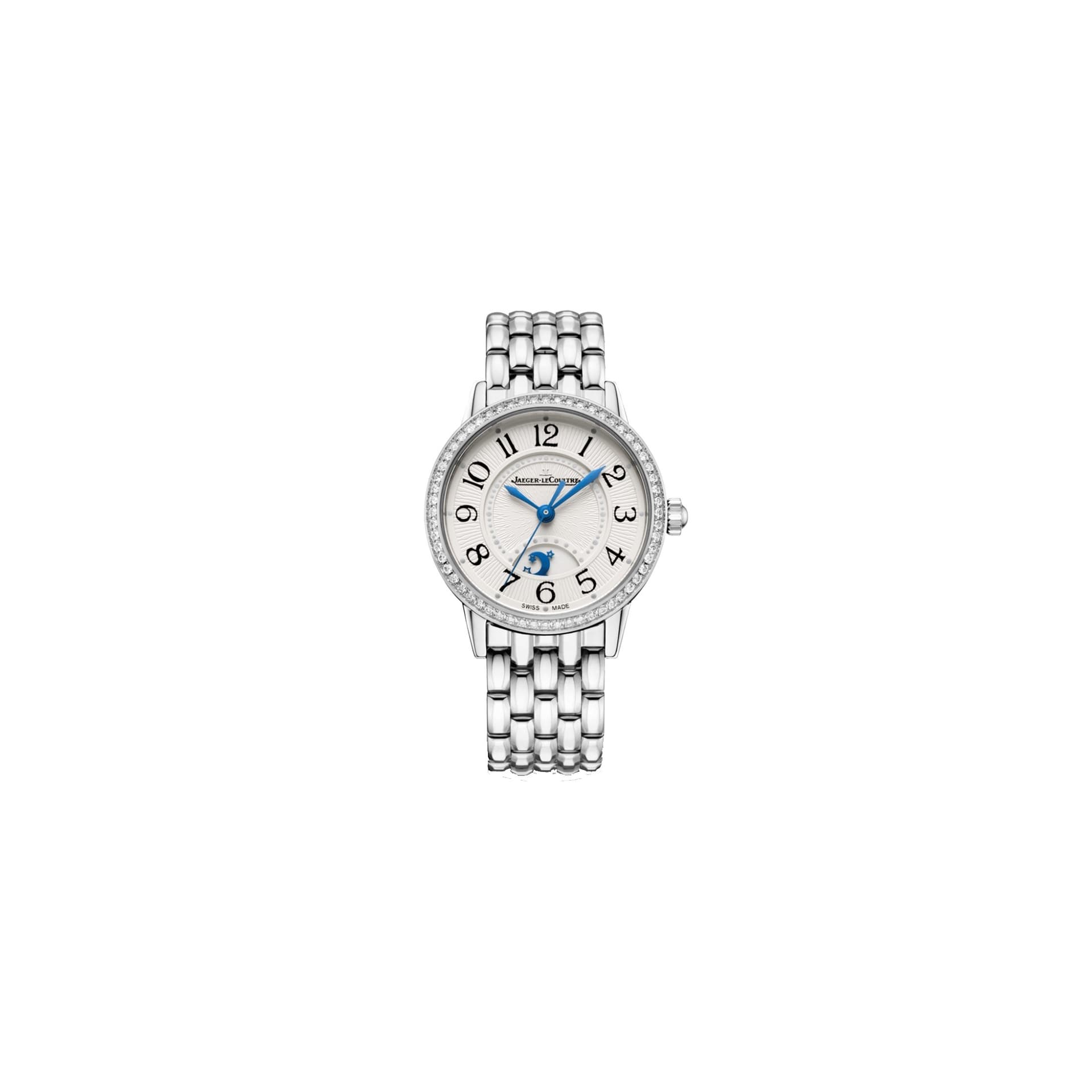 Jaeger-LeCoultre Montre Jaeger-LeCoultre Rendez-Vous Night &amp; Day automatique cadran argent lunette sertie bracelet acier 29 mm