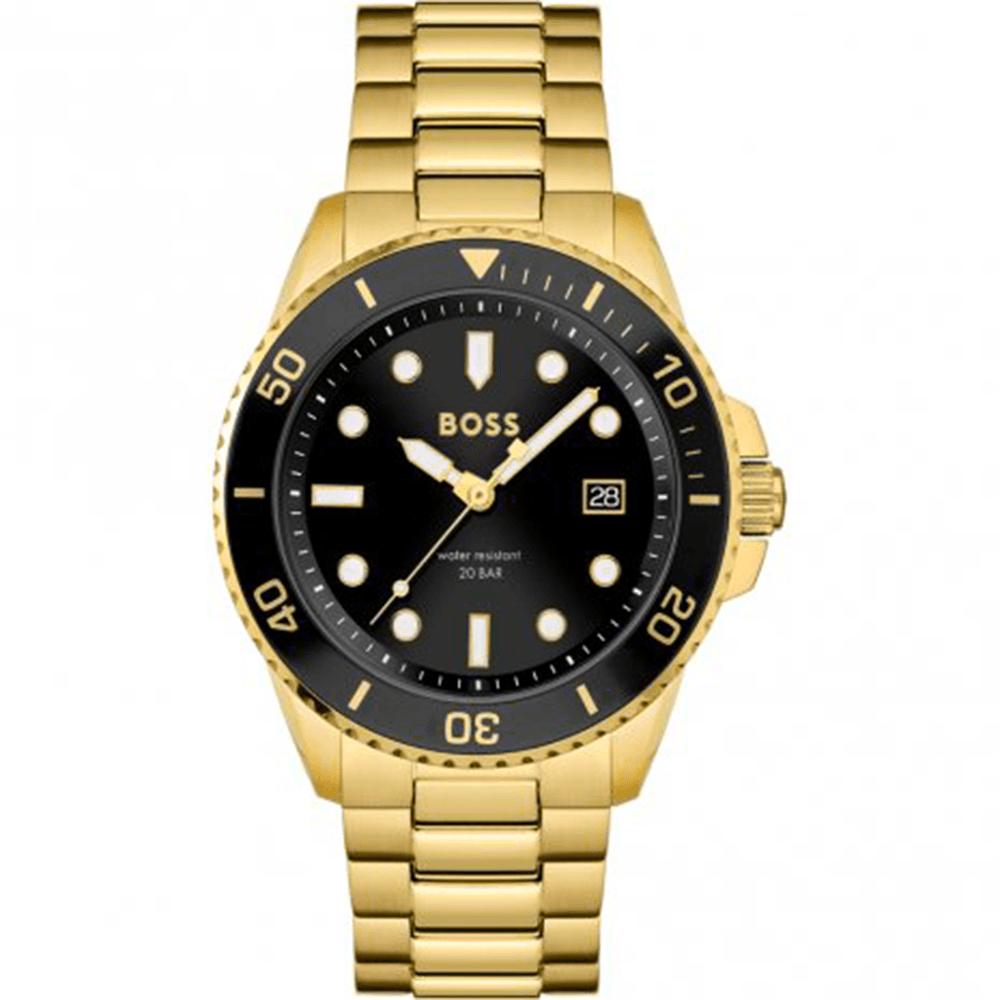 Hugo Boss Montre Boss Collection Ace en Métal Doré