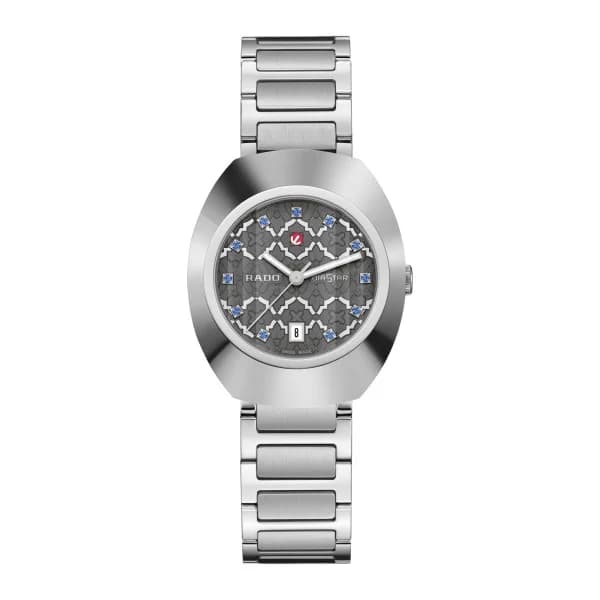 Rado Montre Rado Diastar Original Automatique Cadran Rhodium Bracelet Argenté