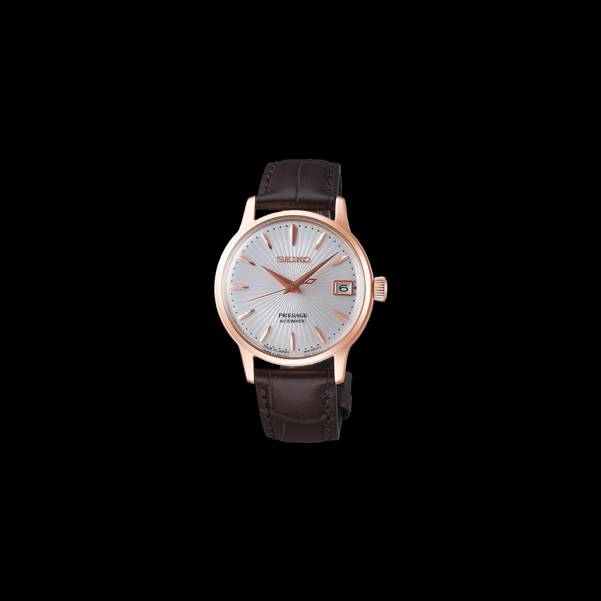 Seiko Presage — boîtier rose