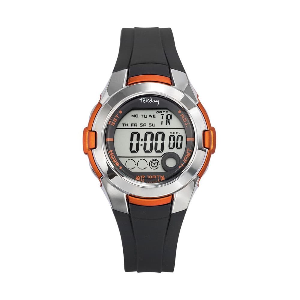Tekday Montre TekDay en Silicone Noir
