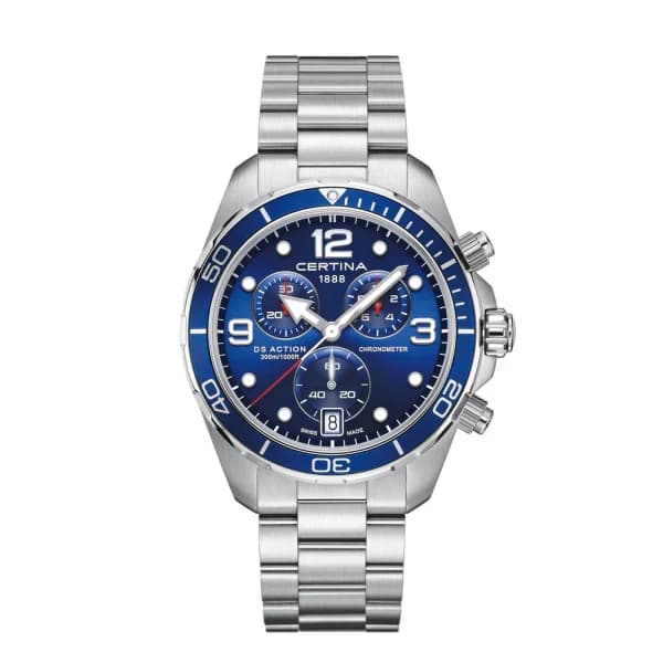 Certina Montre Certina DS Action Chronograph Quartz Cadran Bleu