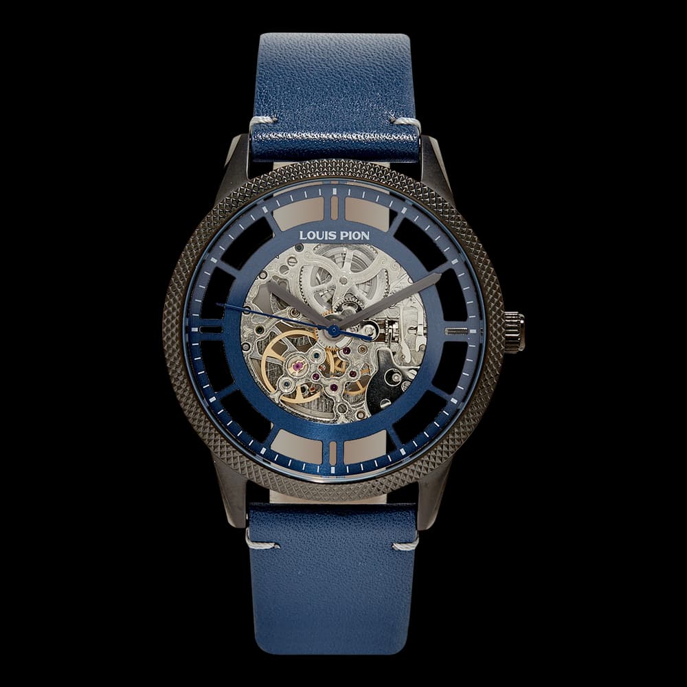 Louis Pion Montre automatique Homme Achille Bleu