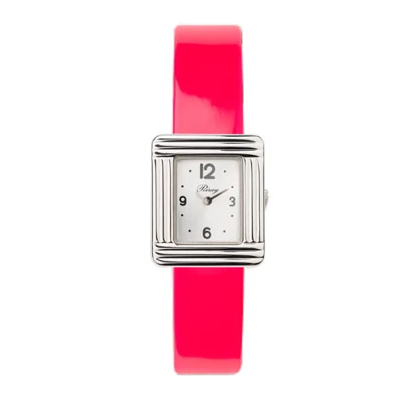 Poiray Montre Poiray Ma Première Mini Acier Cadran 4CA Bracelet Veau Vernis Rose