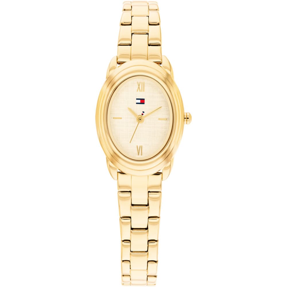 Tommy Hilfiger Montre Tommy Hilfiger Collection Demi Oval en Acier et PVD Doré