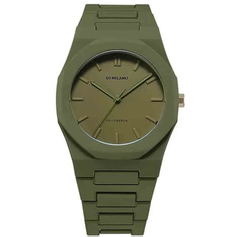 D1 Milano Montre D1 Milano Polycarbon Military Green Quartz - 40,5 mm- Cadran Kaki - PCBJ22
