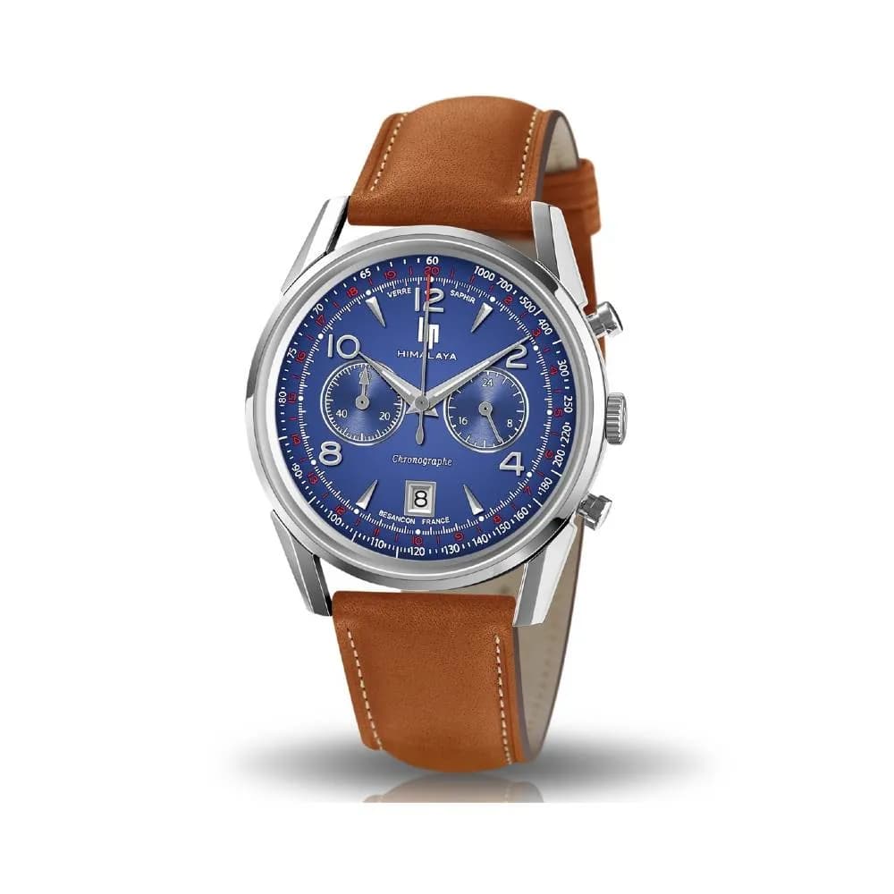 Lip Montre Lip Himalaya - Homme - cadran Bleu- 40 mm - Acier inoxydable - 671597